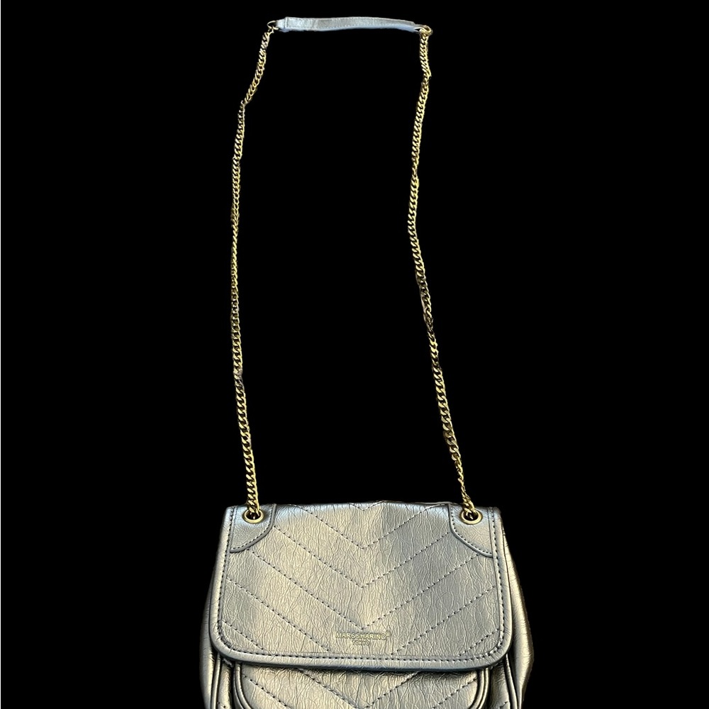 Marssharing Tokyo Sling Silver Crossbody adjustable chain strap inner pockets